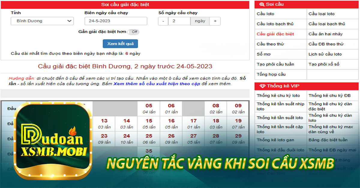 Nguyên tắc vàng khi soi cầu XSMB