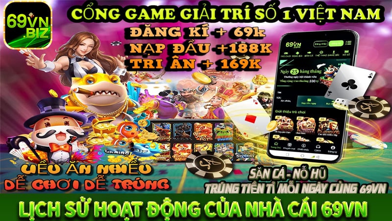 Lịch sử hoạt động của nhà cái 69vn